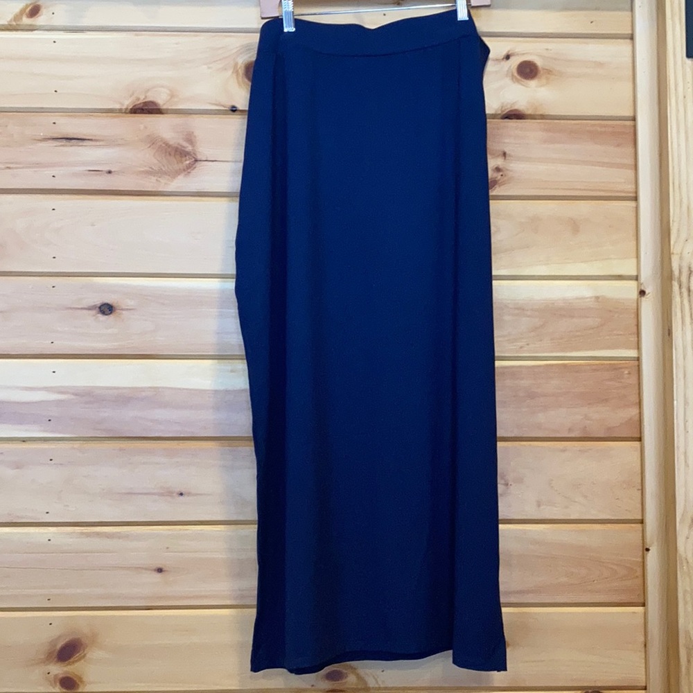 Navy blue maxi skirt